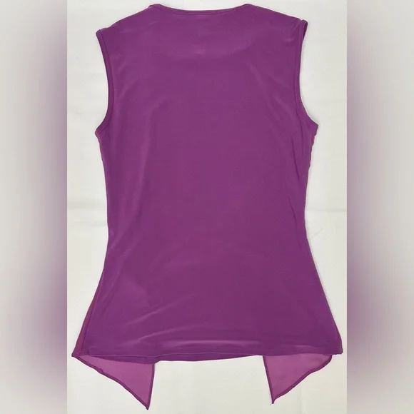 Joseph Ribkoff Magenta Twist Front Tank Top - Picture 7 of 7
